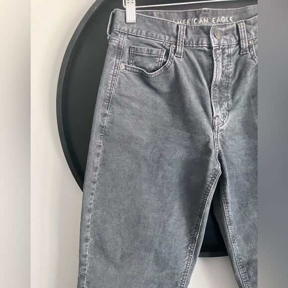 AMERICAN EAGLE Grey Corduroy High Rise Pants Size 0 - Picture 3 of 14